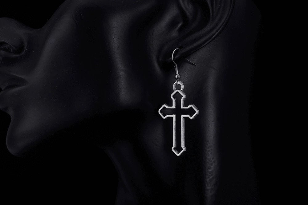 Gothic Cross Earrings