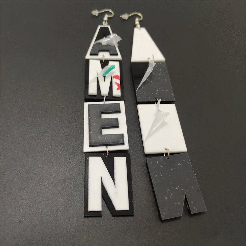 AMEN Long Dangle Earrings