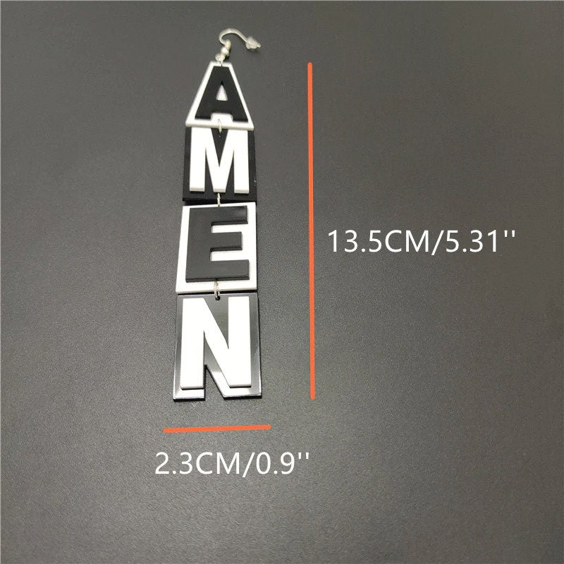 AMEN Long Dangle Earrings