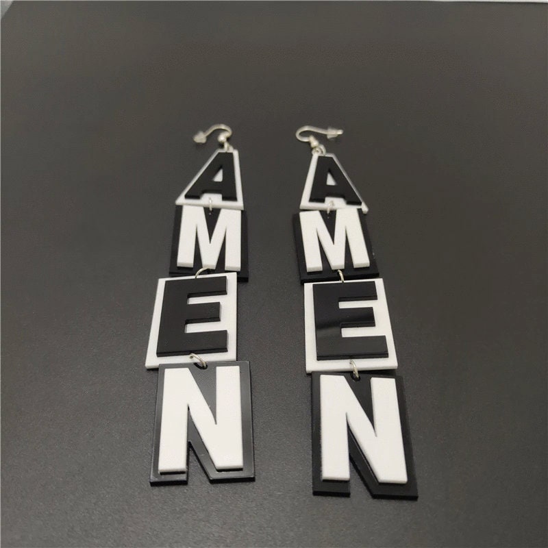 AMEN Long Dangle Earrings