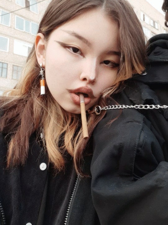 Punk Cigarette Earrings