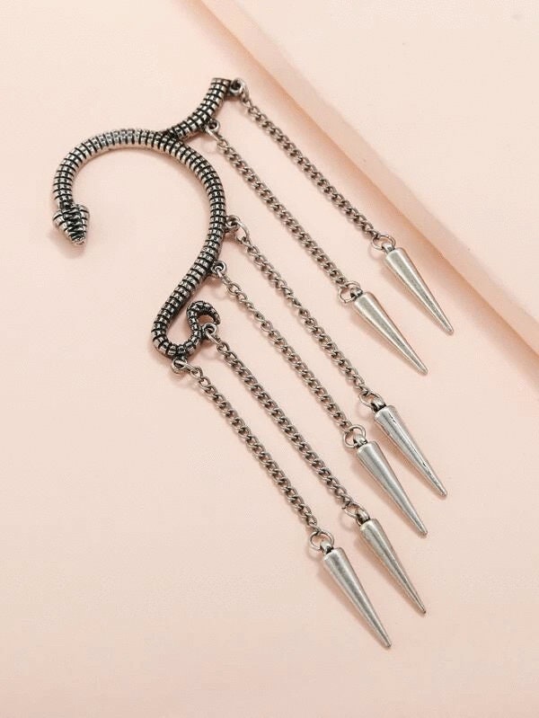 Anime Dagger Chain Ear Cuff