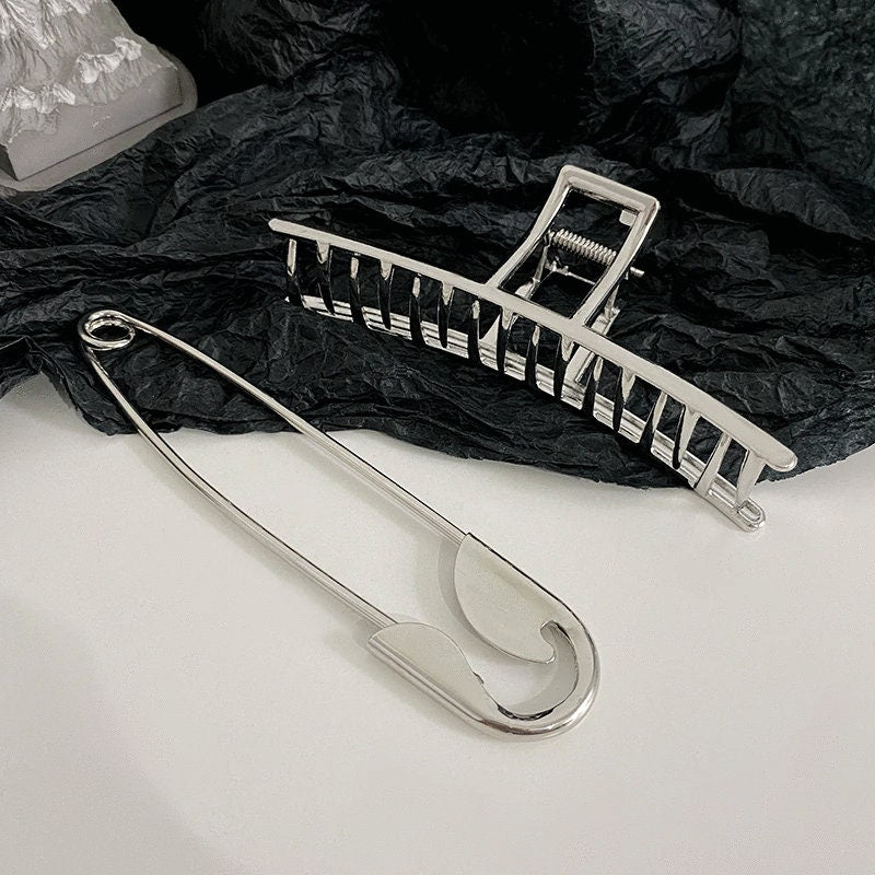 Safety Pin Hair Clip