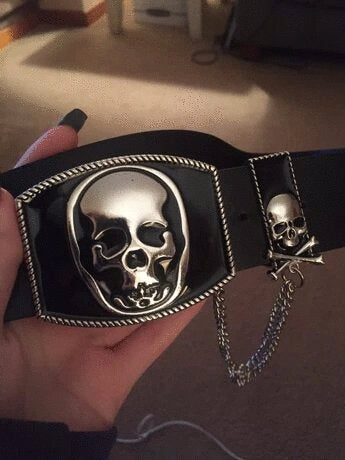 Gothic Skull Belt