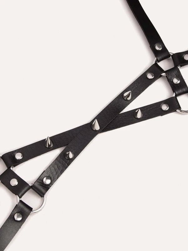 Spiked Waist Harness Belt