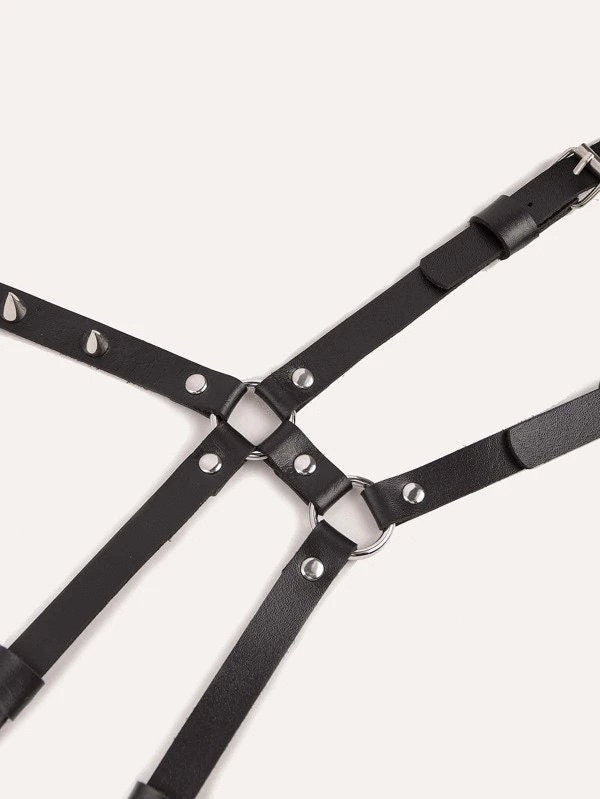 Spiked Waist Harness Belt