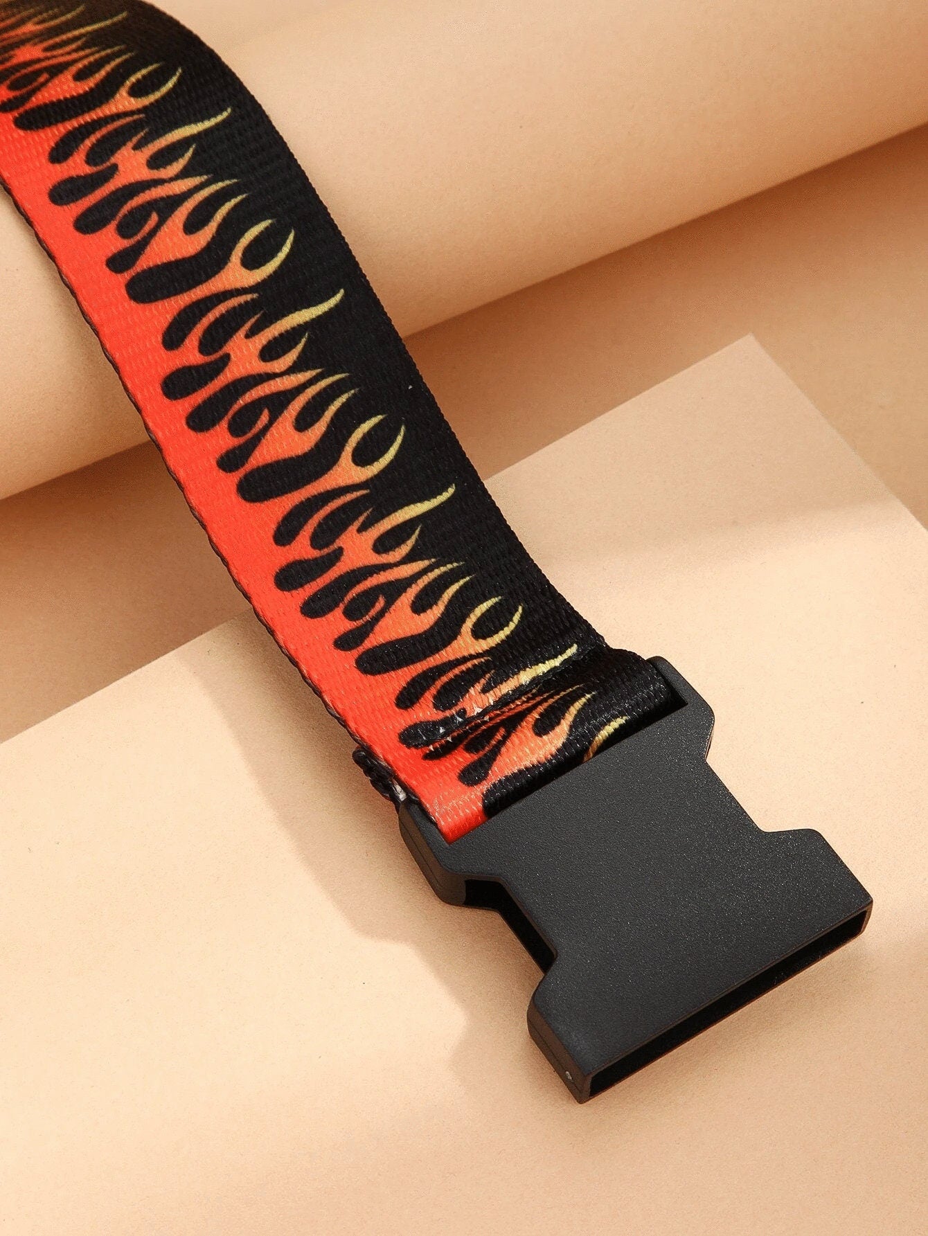 Red Flame Tape Belt