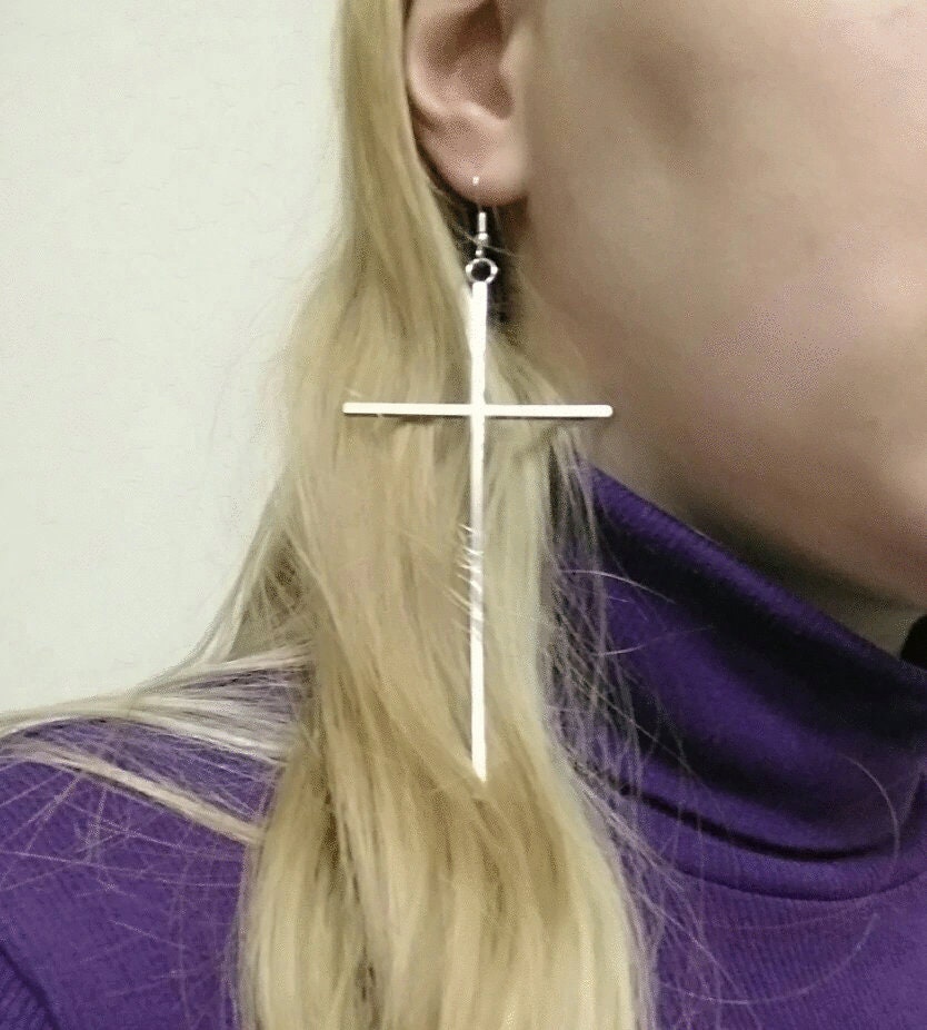 Gothic Cross Earrings