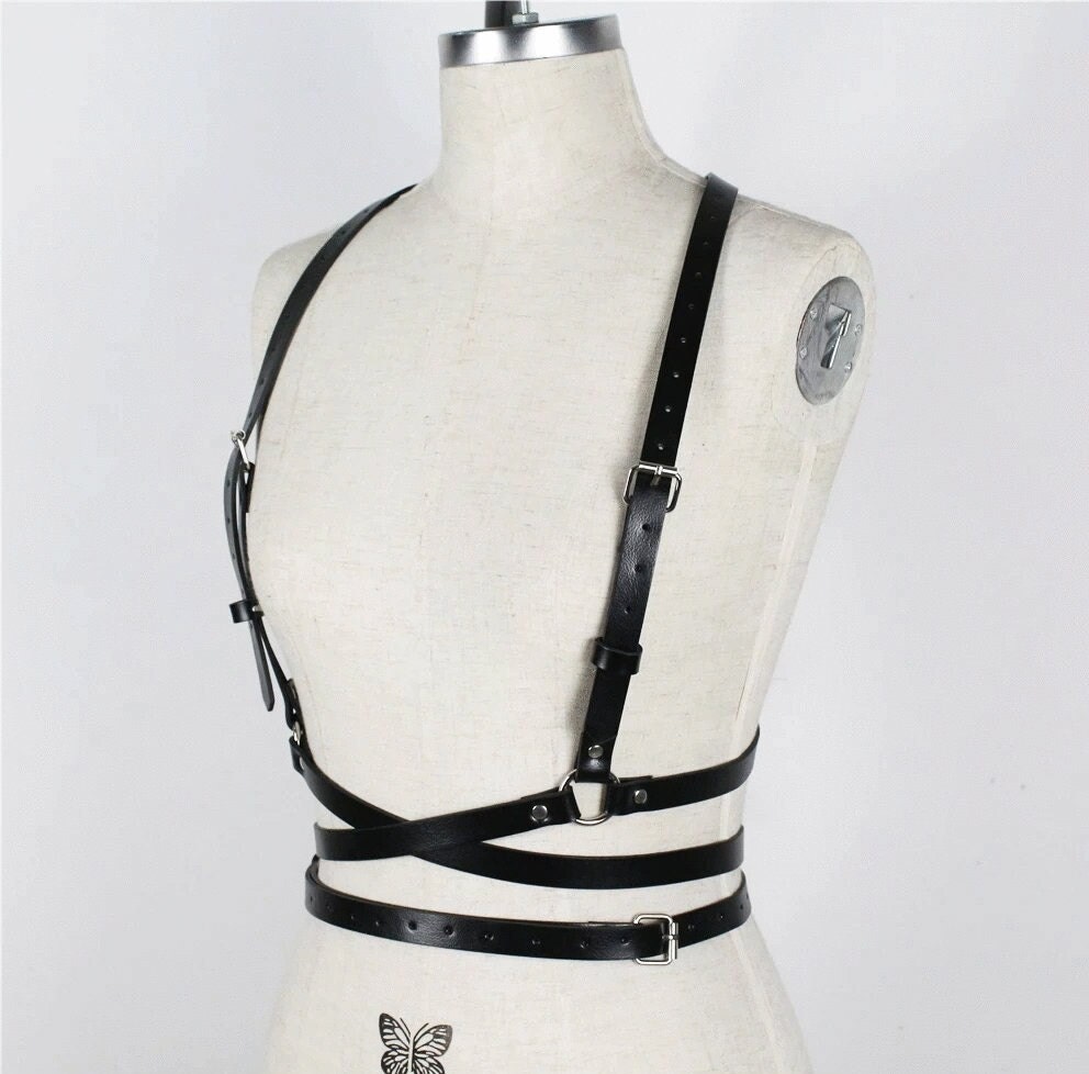 Men Leather Belt Harness