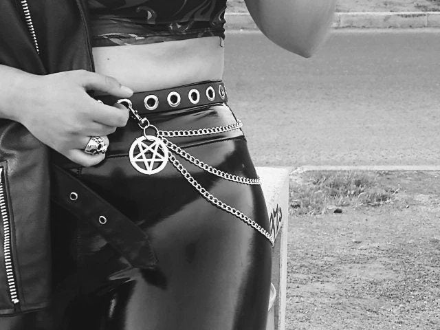 Pentagram Star Chain Belt