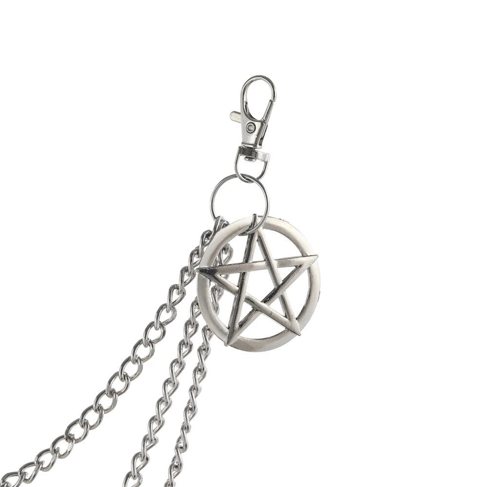 Pentagram Star Chain Belt