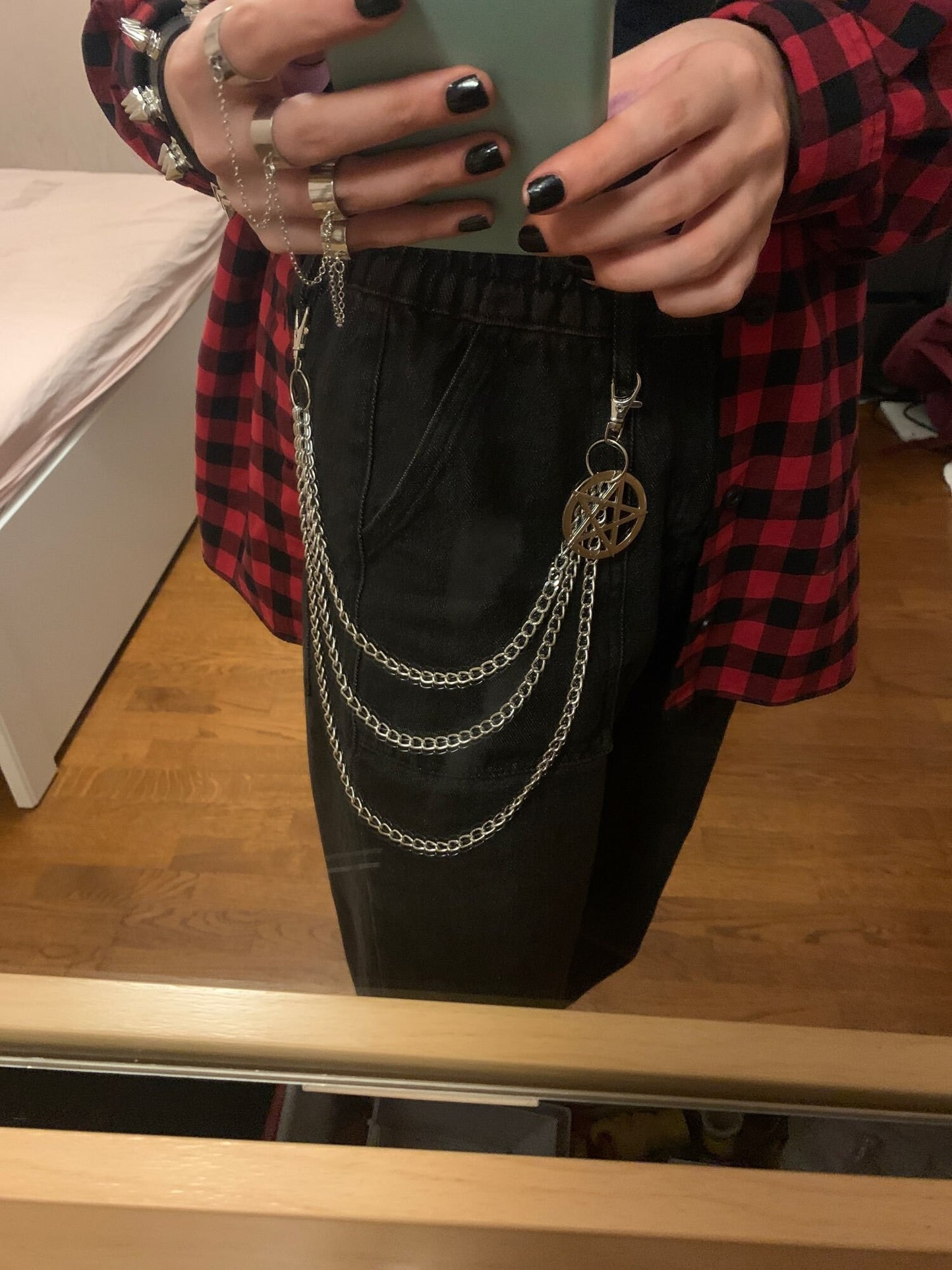 Pentagram Star Chain Belt