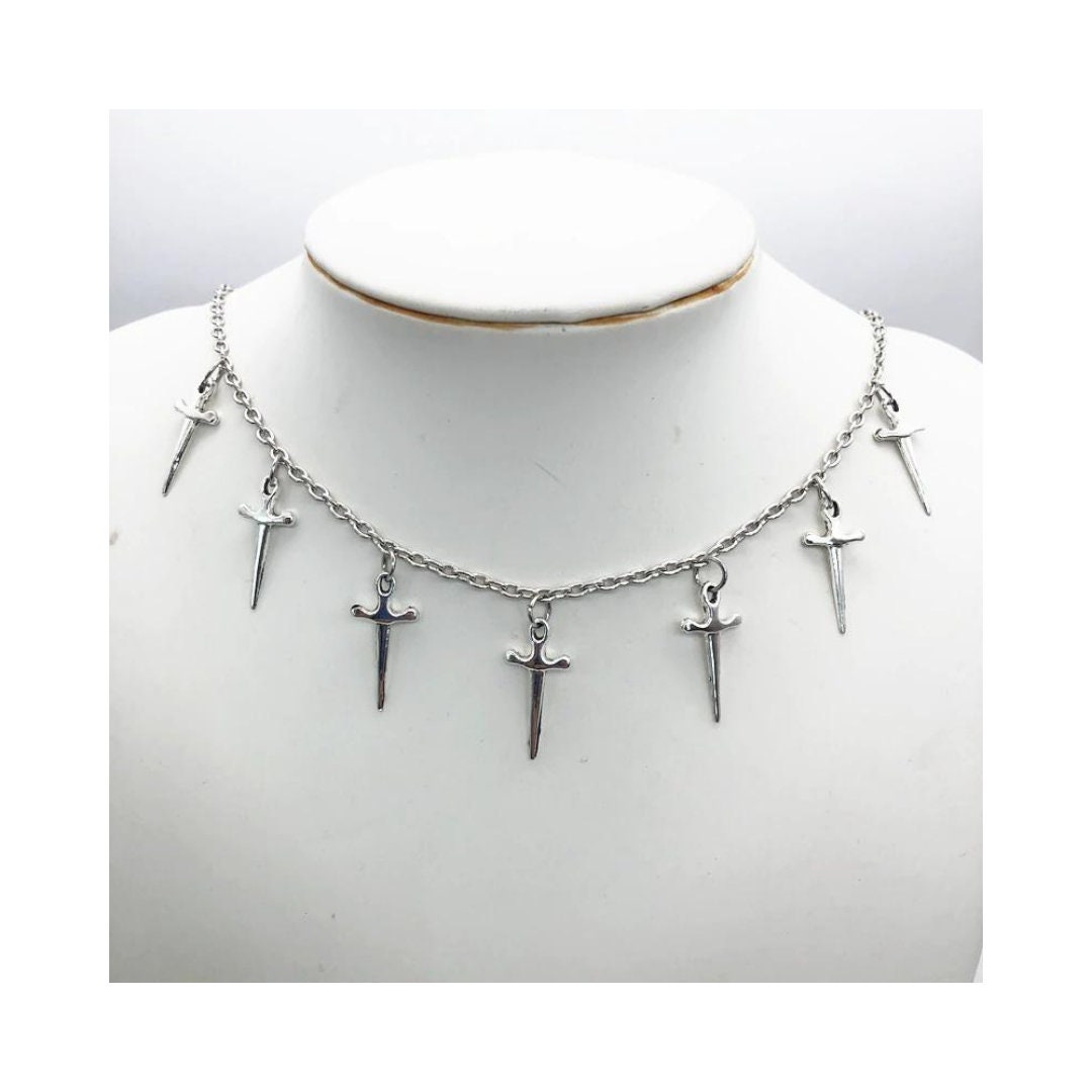 Punk Barbed Wire Necklace