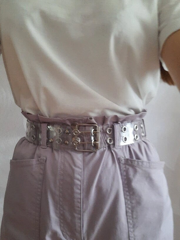 Clear Grommet Belt