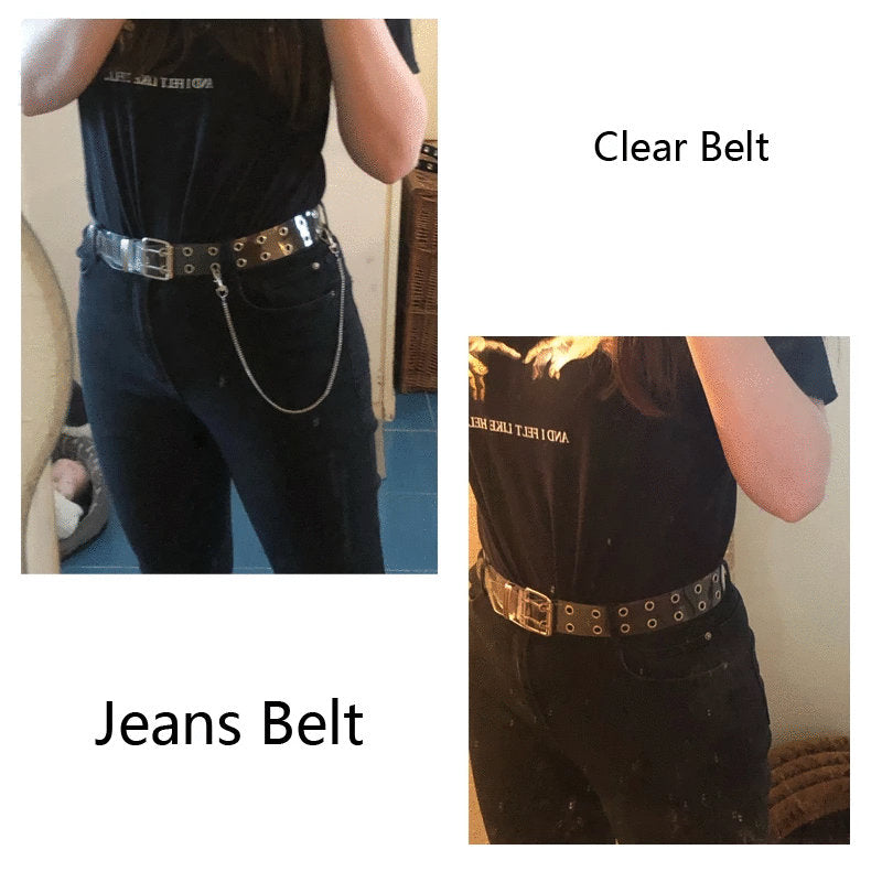 Clear Grommet Belt