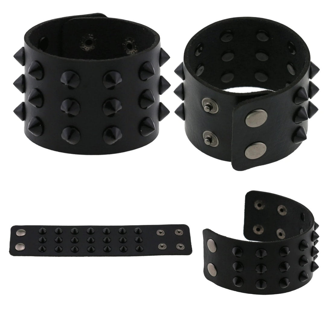 Gothic Spiked Rivet Bracelet