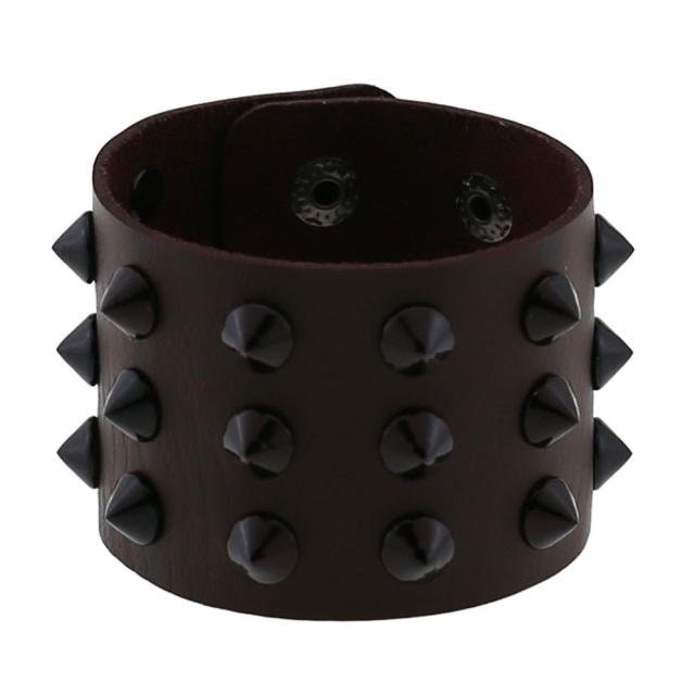 Gothic Spiked Rivet Bracelet