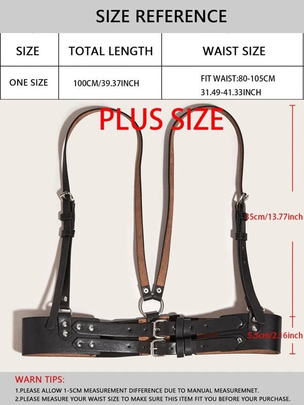 Plus Size Harness 1x 2x 3x