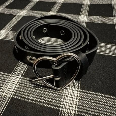 Plus Size Heart Grommet Belt L 1X 2X 3X