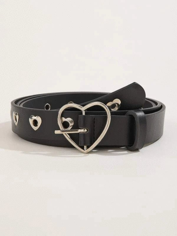 Plus Size Heart Grommet Belt L 1X 2X 3X