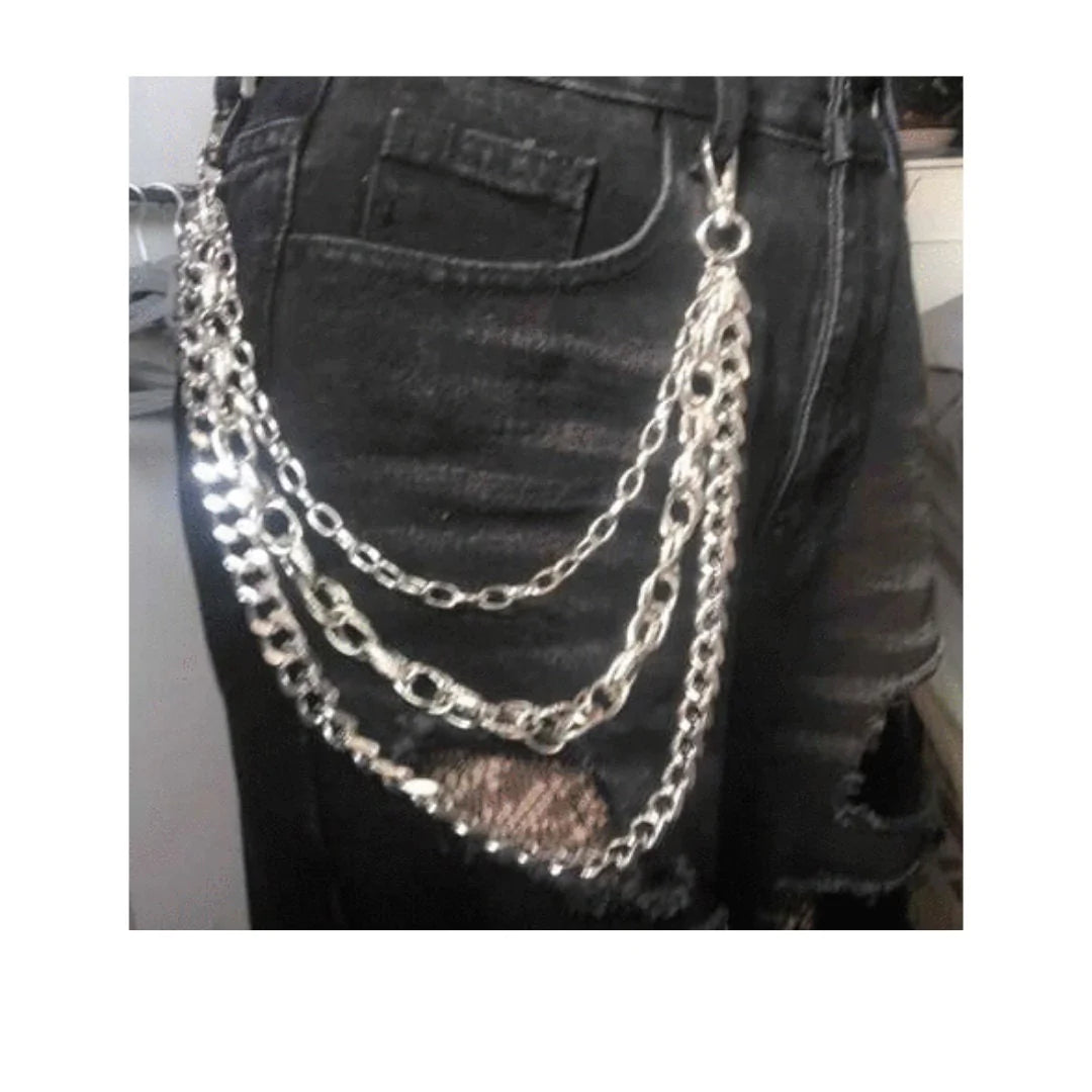 Punk Chain Belt Necklace