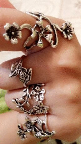 Stackable Flower Rings