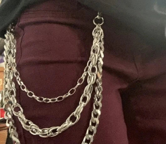 Punk Chain Belt Necklace