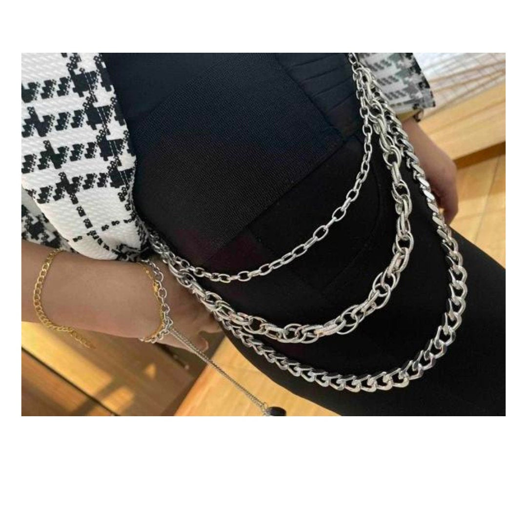 Punk Chain Belt Necklace