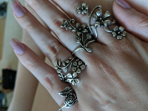 Stackable Flower Rings