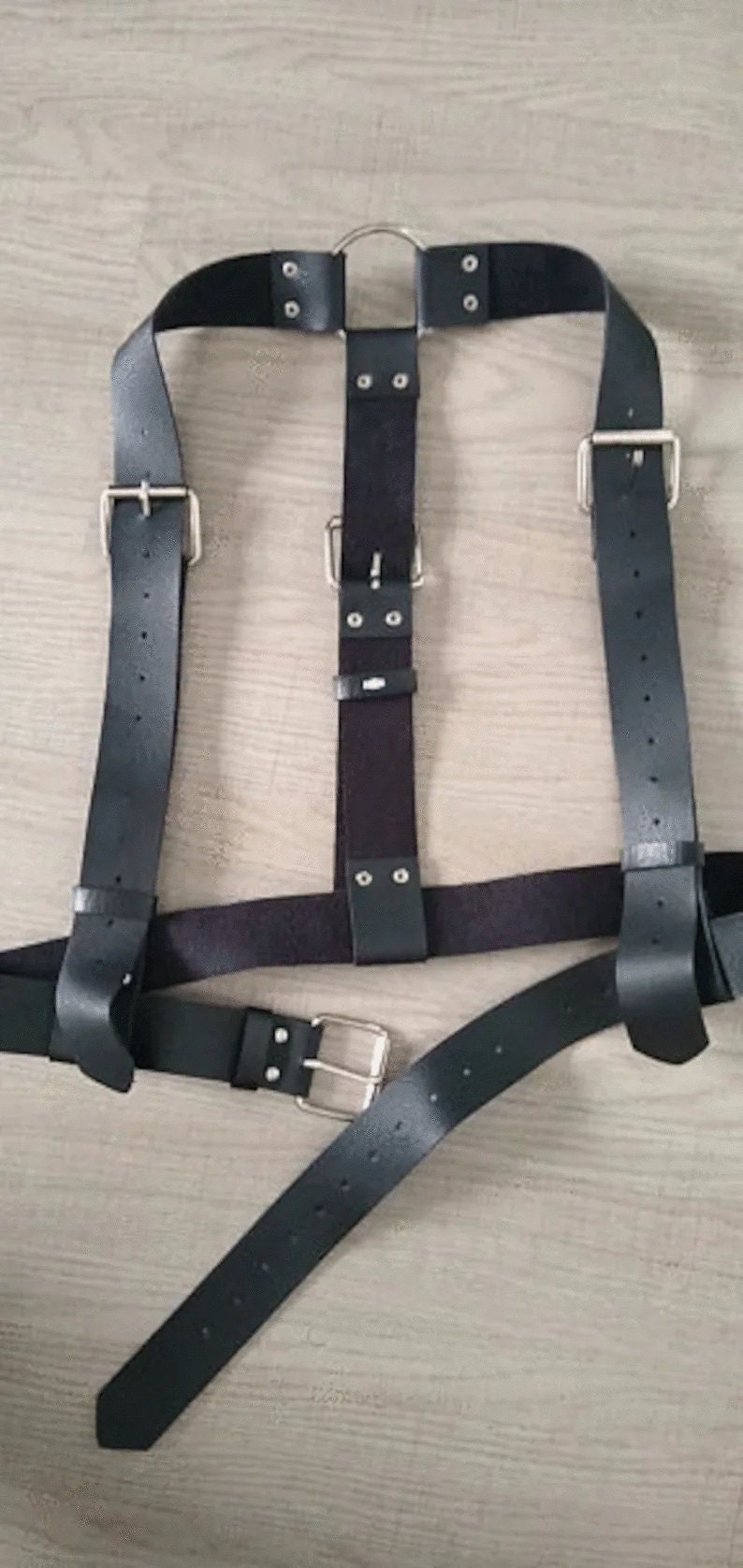 Leather Suspenders Harness S M L 1X 2X 3X 4X 5X 6X