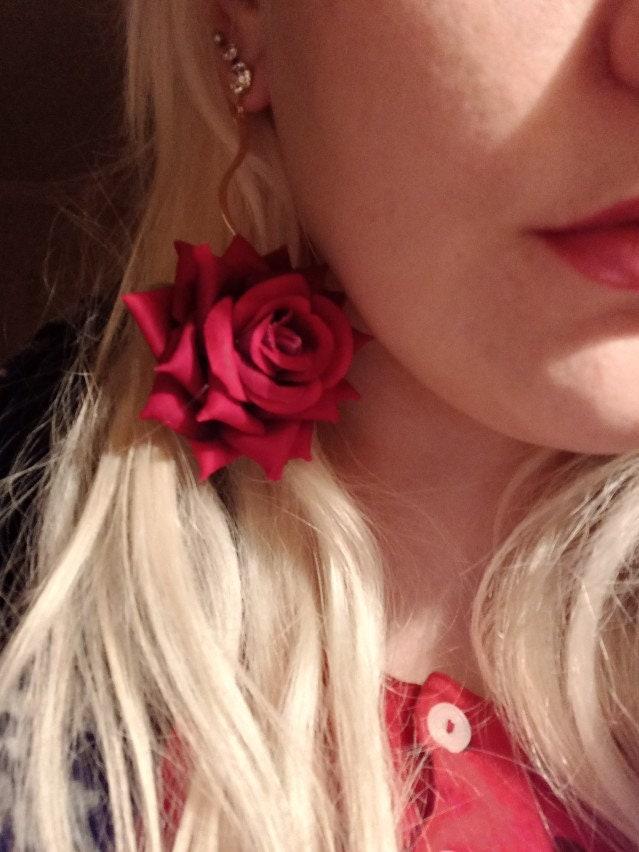 Rose Petal Earrings