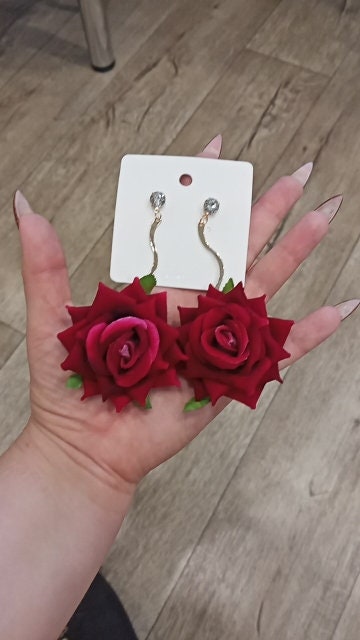 Rose Petal Earrings