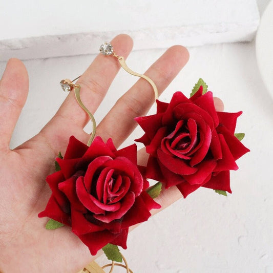 Rose Petal Earrings