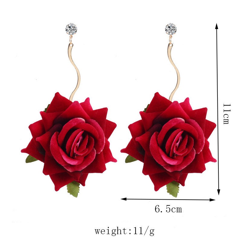 Rose Petal Earrings