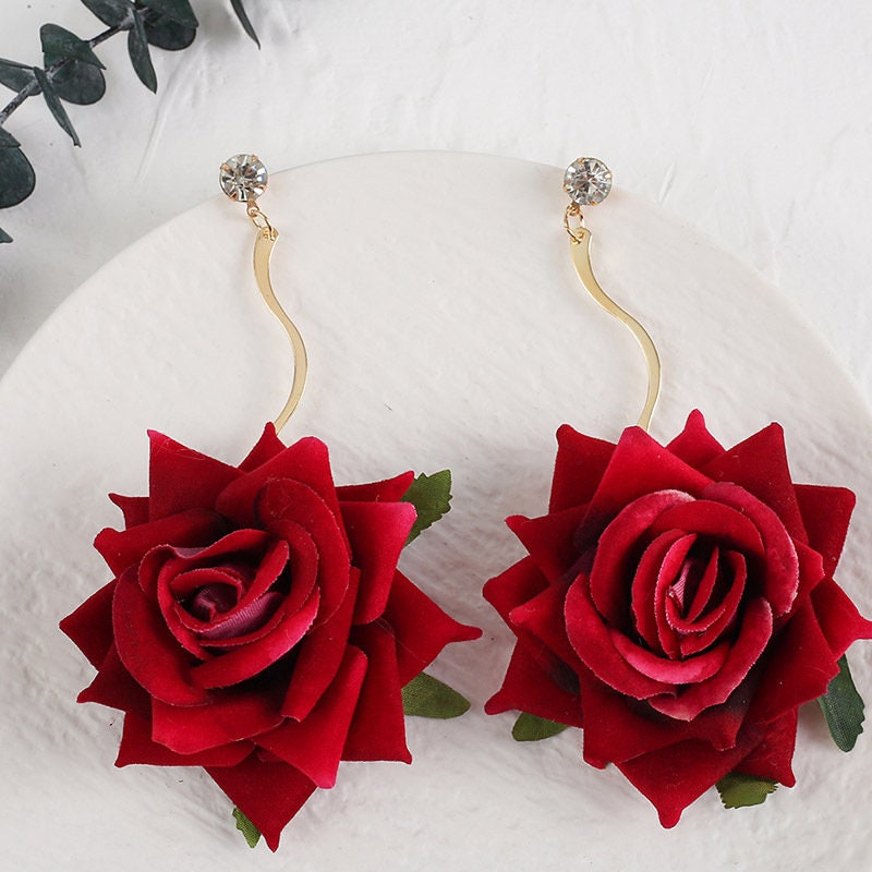 Rose Petal Earrings