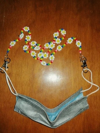 Daisy Flower Beaded Chain Belt