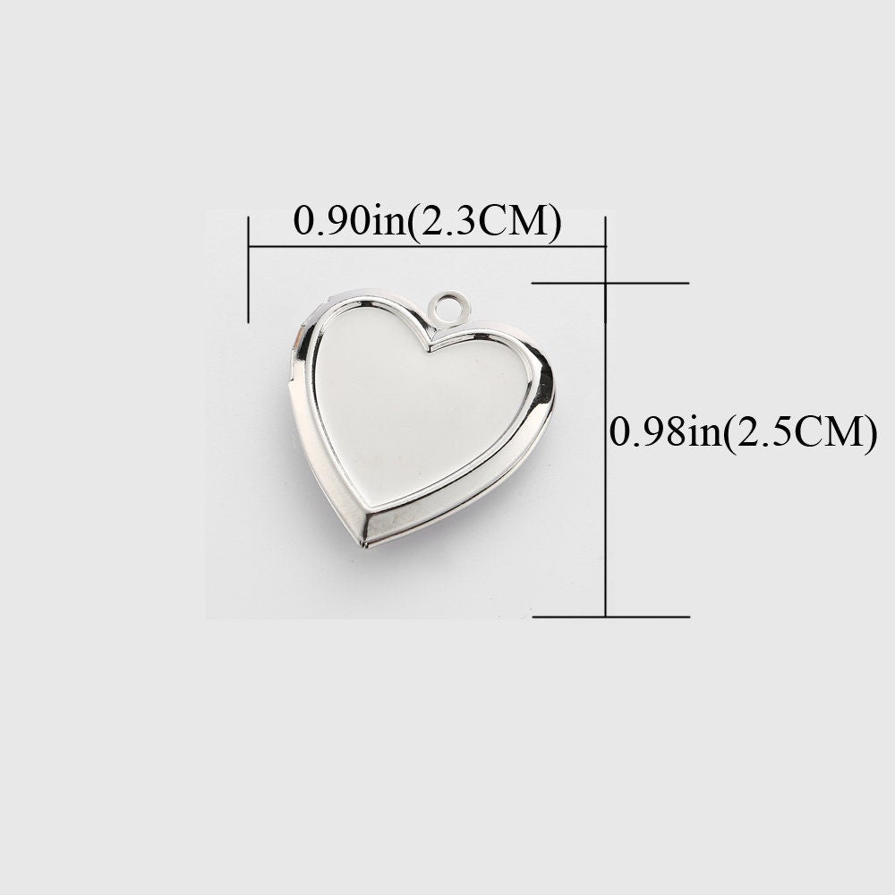 Layered Heart Locket Pendant Necklaces