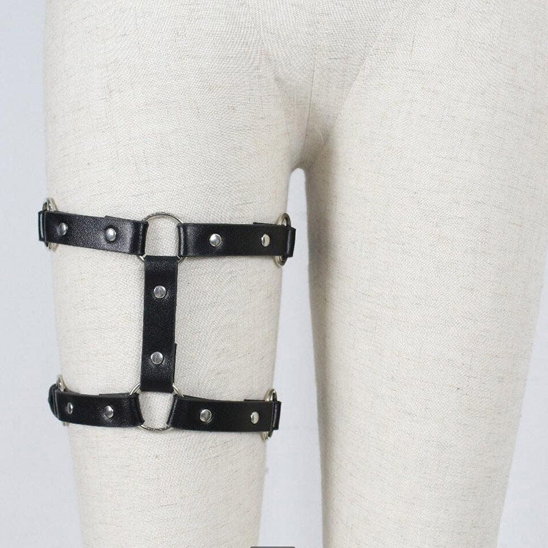 Leather Leg Garter 2pc