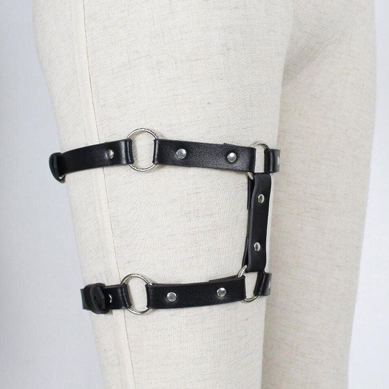 Leather Leg Garter 2pc