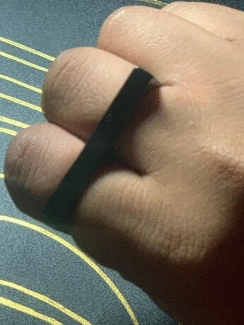 Black knuckle Ring