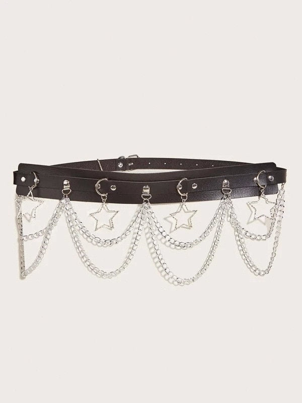 Star Gothic Chain Belt