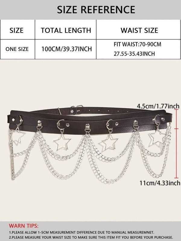 Star Gothic Chain Belt