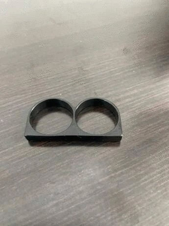 Black knuckle Ring