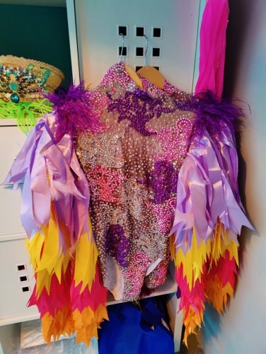 Rhinestone Feather Monokini