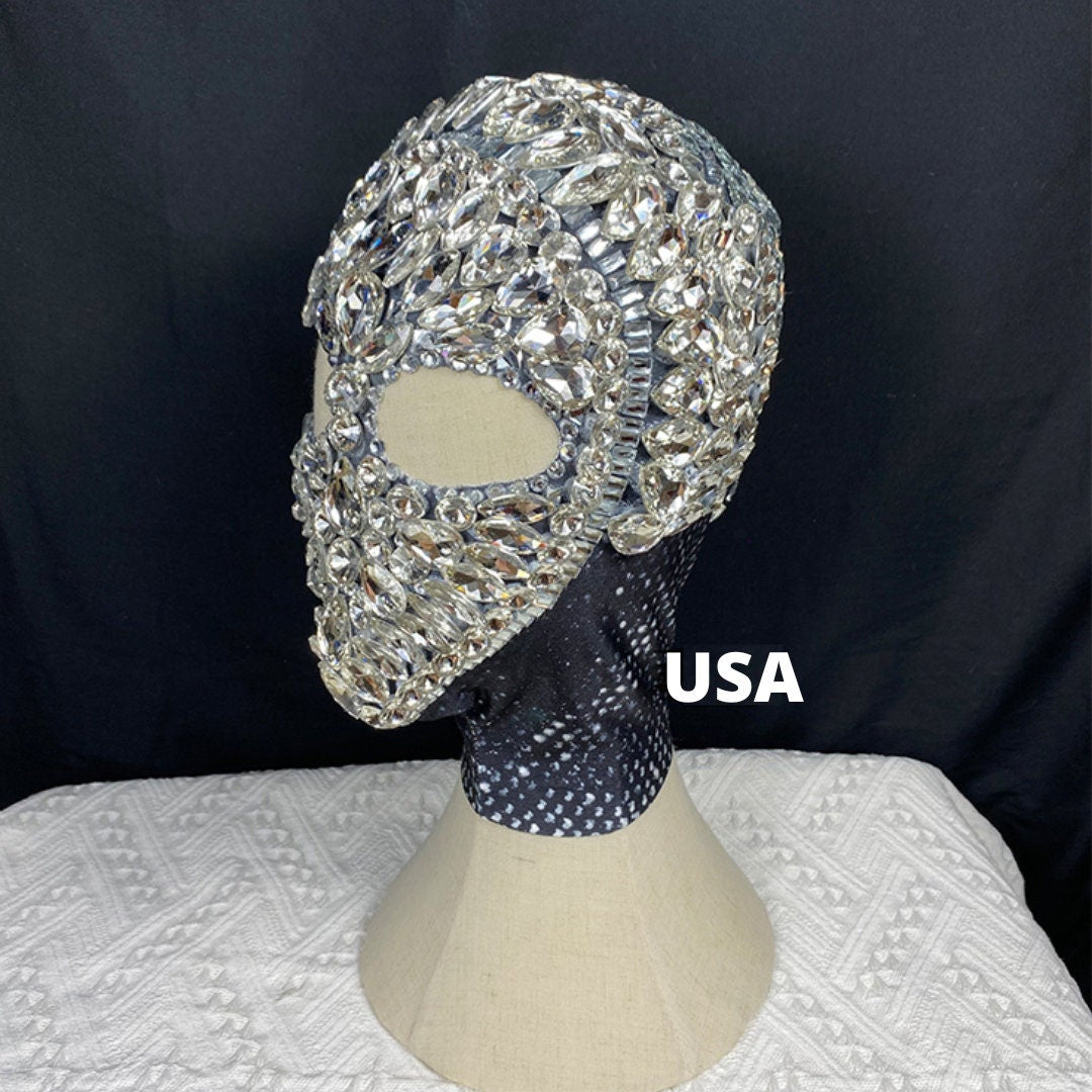 Jewelry Full Face Mask Bejeweled