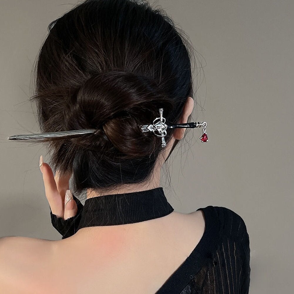 Sword Blood Hair Clip