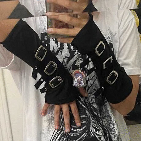 Emo Grunge Fingerless Glove