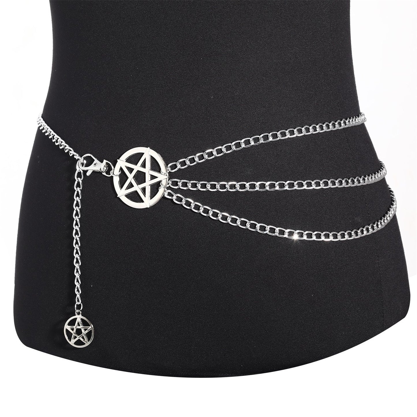 Pentagram Star Chain Belt