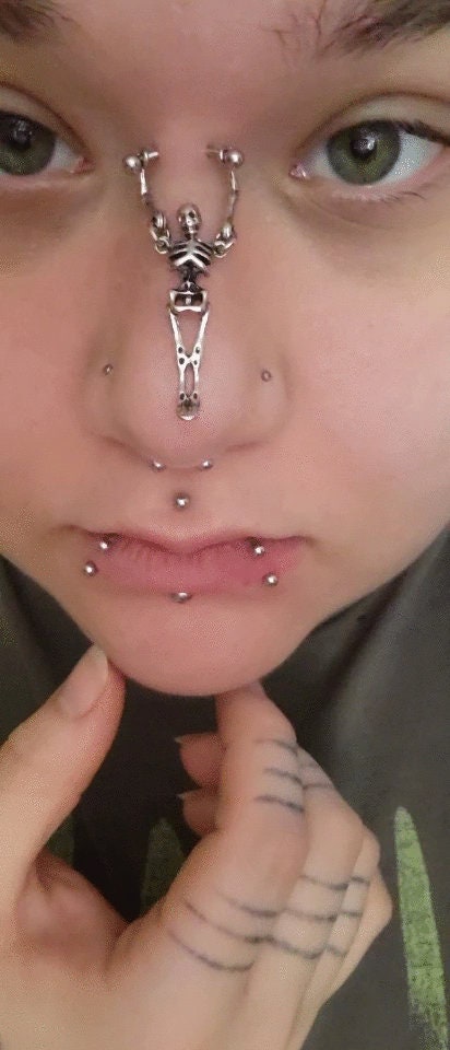 Gothic Grunge Lip Ring