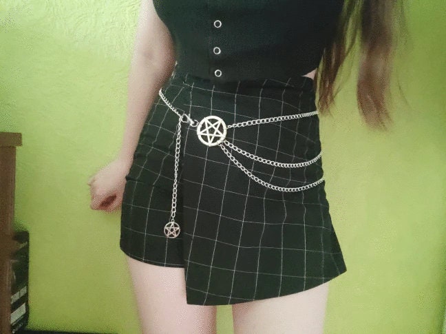 Pentagram Star Chain Belt